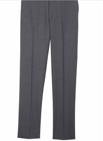 Canali Men's Flat Front Stretch Wool Gray Dress Pants Size: Euro 52; US 36 inch Waist