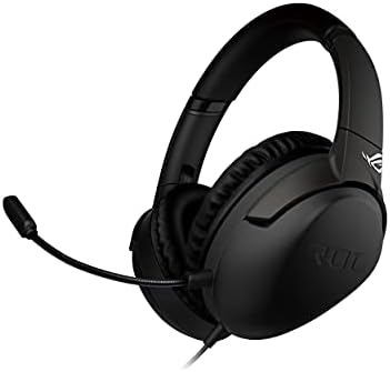 ASUS ROG Strix Go Core Wired Gaming Headset | 3.5mm Connector | Lightweight Design | Over-Ear Headphones for PC, Mac, Nintendo Switch, and PS4, Black, Standard