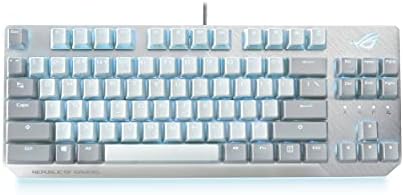 ASUS ROG Strix Scope NX TKL Moonlight White Wired Mechanical RGB Gaming Keyboard | ROG NX Red Linear Switches, Aluminum Frame, Aura Sync Lighting, Tenkeyless Design, Quick Toggle Media Keys
