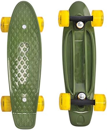 CyBoard 17inchX5inch Completed Skateboard Mini Cruiser Board with High Bounce PU Wheel