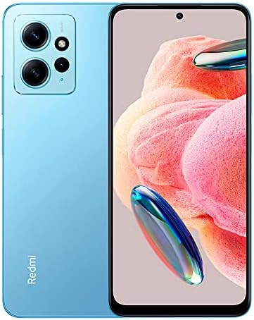 Xiaomi Redmi Note 12 4G LTE (128GB + 4GB) Global Unlocked 6.67" 50MP Triple (ONLY T-Moble/Tello/Mint USA Market) + (w/ 33W Fast Car Dual Charger Bundle) (Ice Blue Global + 33W Car Charger)