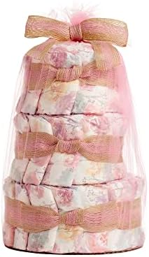 The Honest Company Diaper Cake | Clean Conscious Diapers, Baby Personal Care, Plant-Based Wipes | Rose Blossom | Regular, Size 1 (8-14 lbs), 35 Count