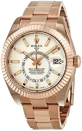 Rolex Sky-Dweller White Dial Automatic Men's 18kt Everrose Gold Oyster Watch 326935WSO