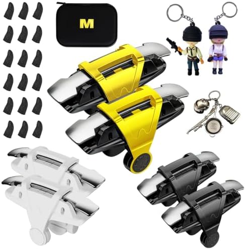 30 in 1 Mobile Gaming Controller Compatible with PUBG Mobile/Fortnite Mobile/Call of Duty Mobile, Mobile Game L1R1 Trigger Shooter for iPhone and Android Phone (M9-3Combo)