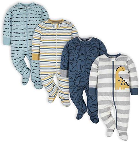 Gerber Baby Boys 4 Pack Sleep 'N Play Footie