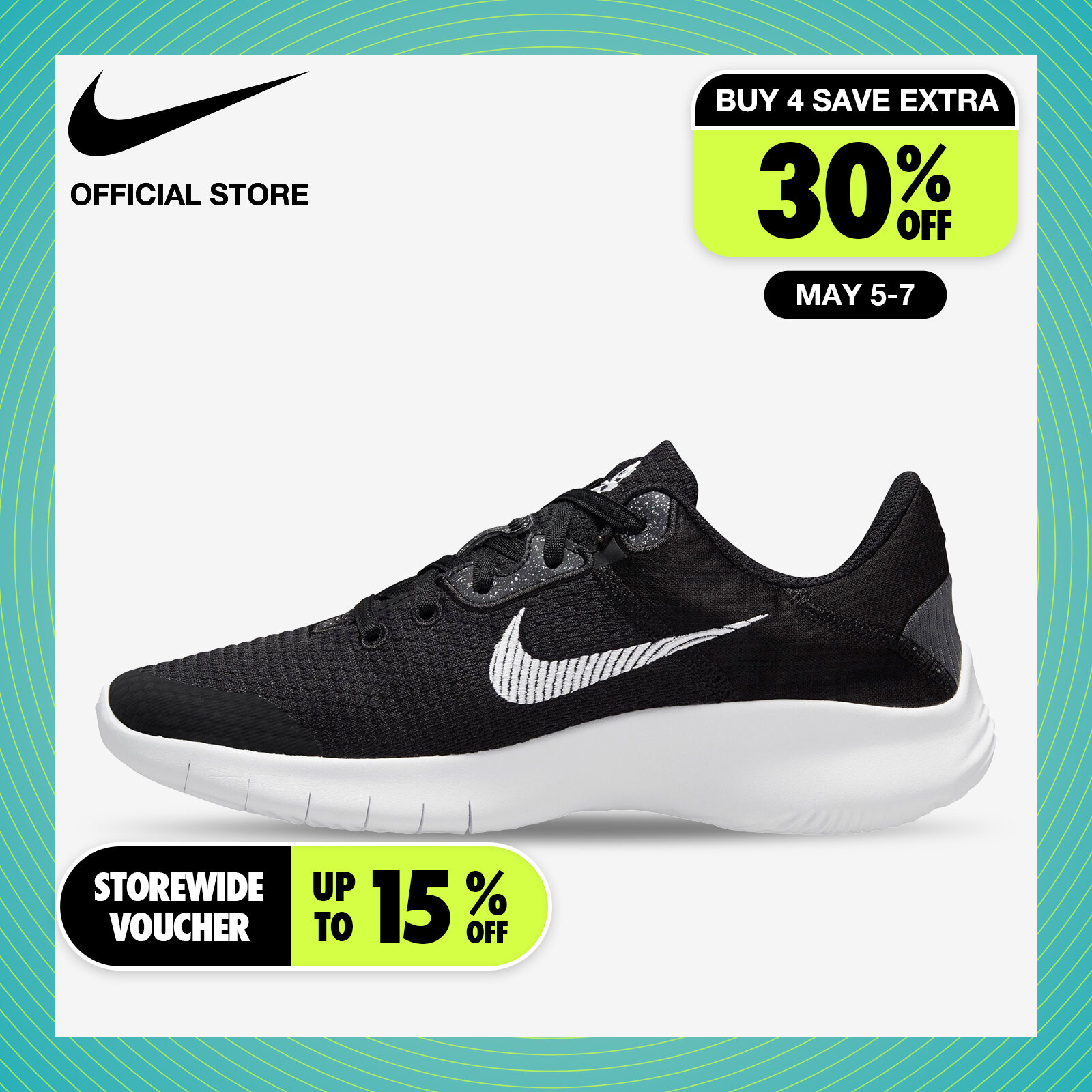 Nike Women's Flex Experience Run 11 Next Nature Road Running Shoes - Black