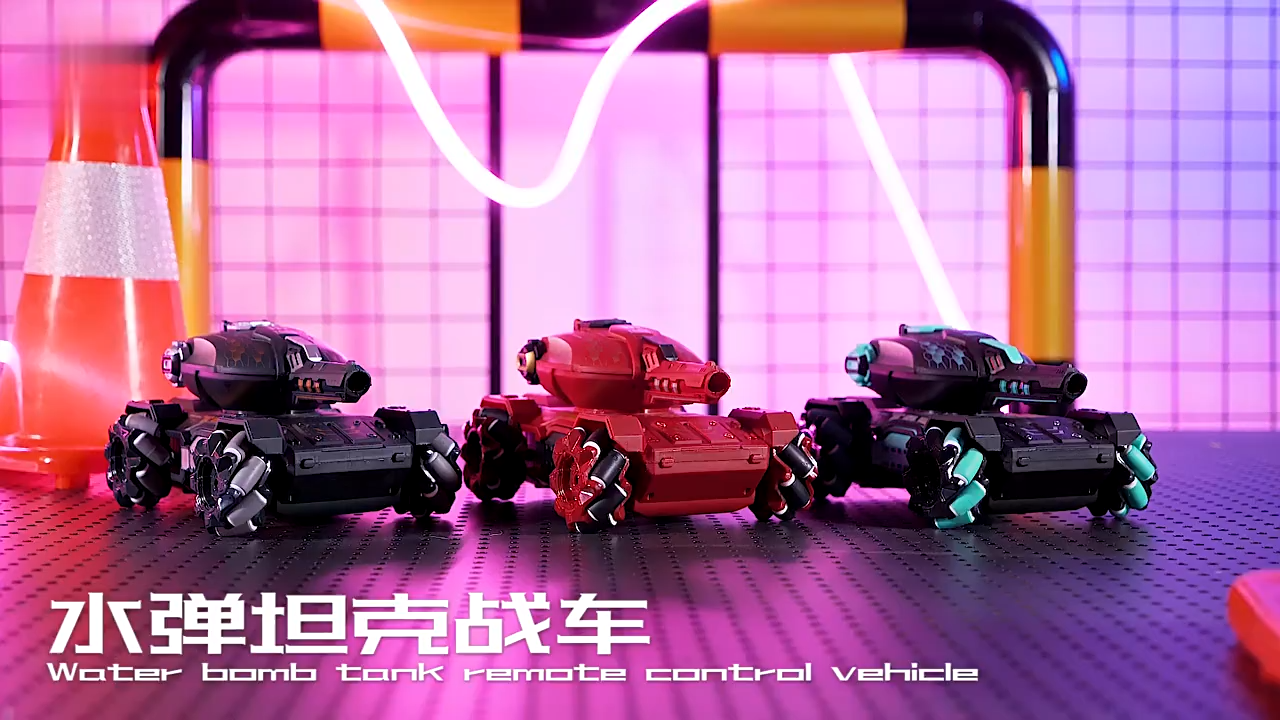 Hand Gesture & Remote Control Battle Tank Water Bullet Armored 4WD Car 360° Stunt Rotation with Light and Sound (Singapore Seller)