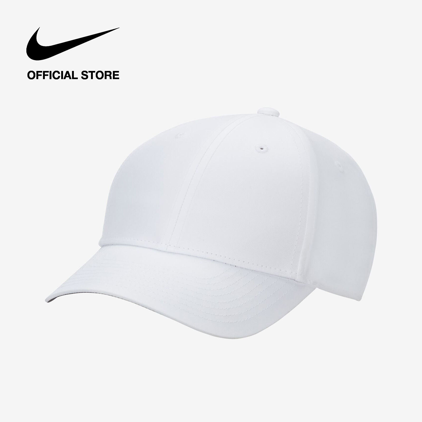 Nike Dri-FIT Unisex Club Structured Blank Front Cap - White