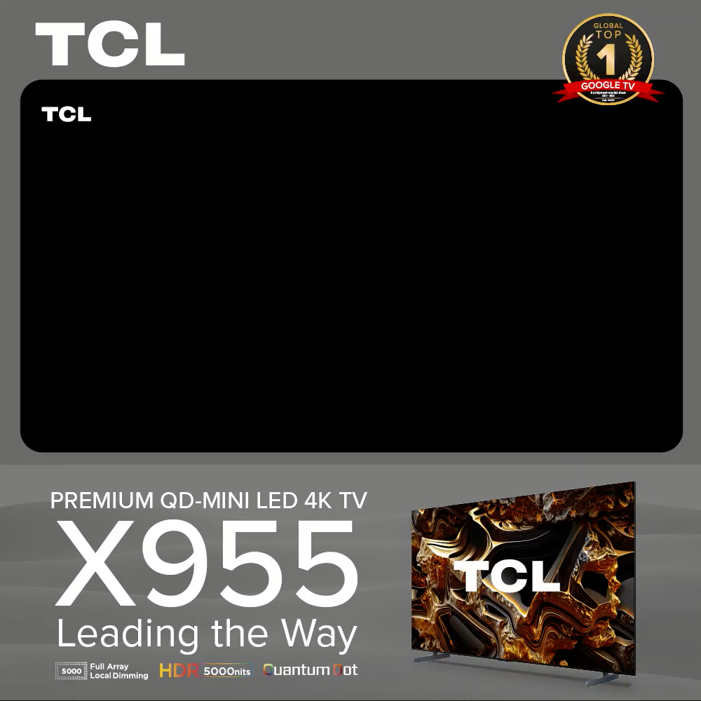 TCL X955 QD-Mini LED | 4K TV Google TV 85 98 inch | 144Hz VRR | HDR 5000 nits | Ultra Slim Design | IMAX Enhanced