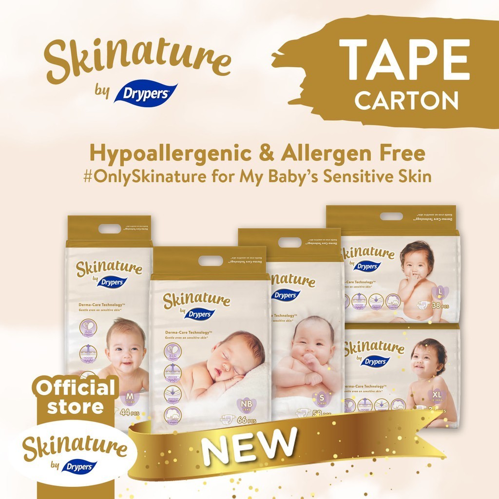 Skinature by Drypers Premium Baby Diapers Carton Sales