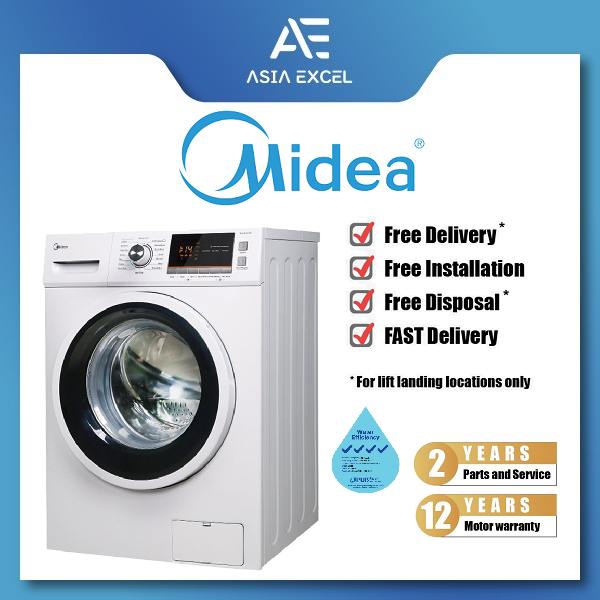 (Bulky) MIDEA MF768W 7KG FRONT LOAD WASHING MACHINE