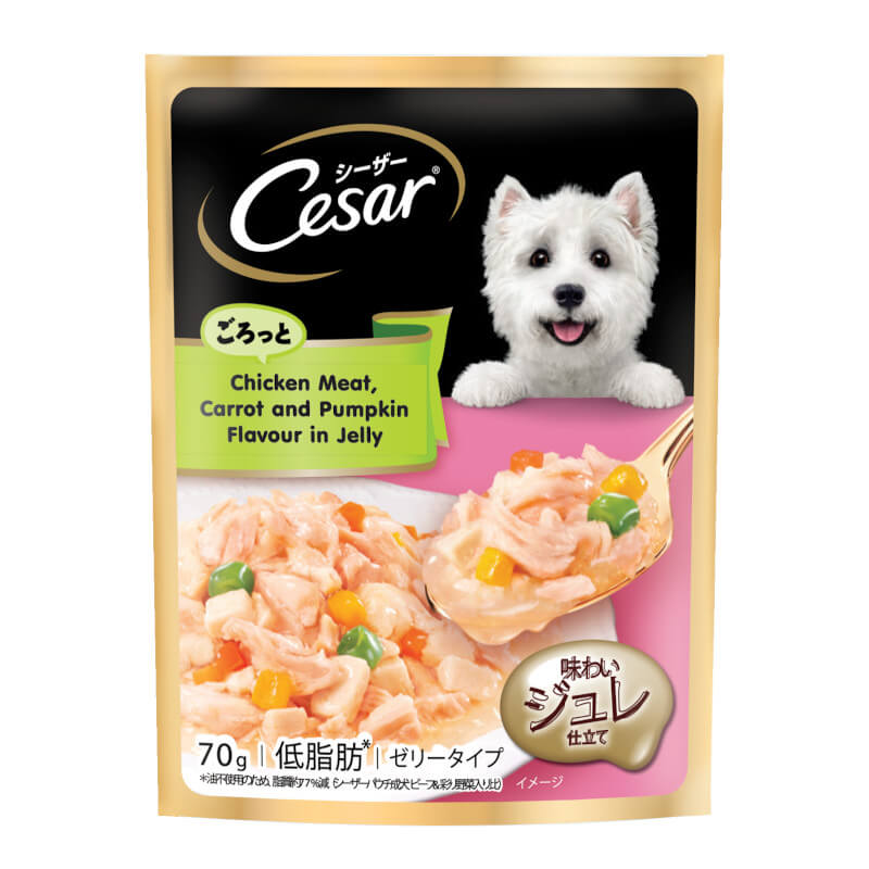 CESAR CHICKEN MEAT WITH CARROT & PUMPKIN IN JELLY 70g