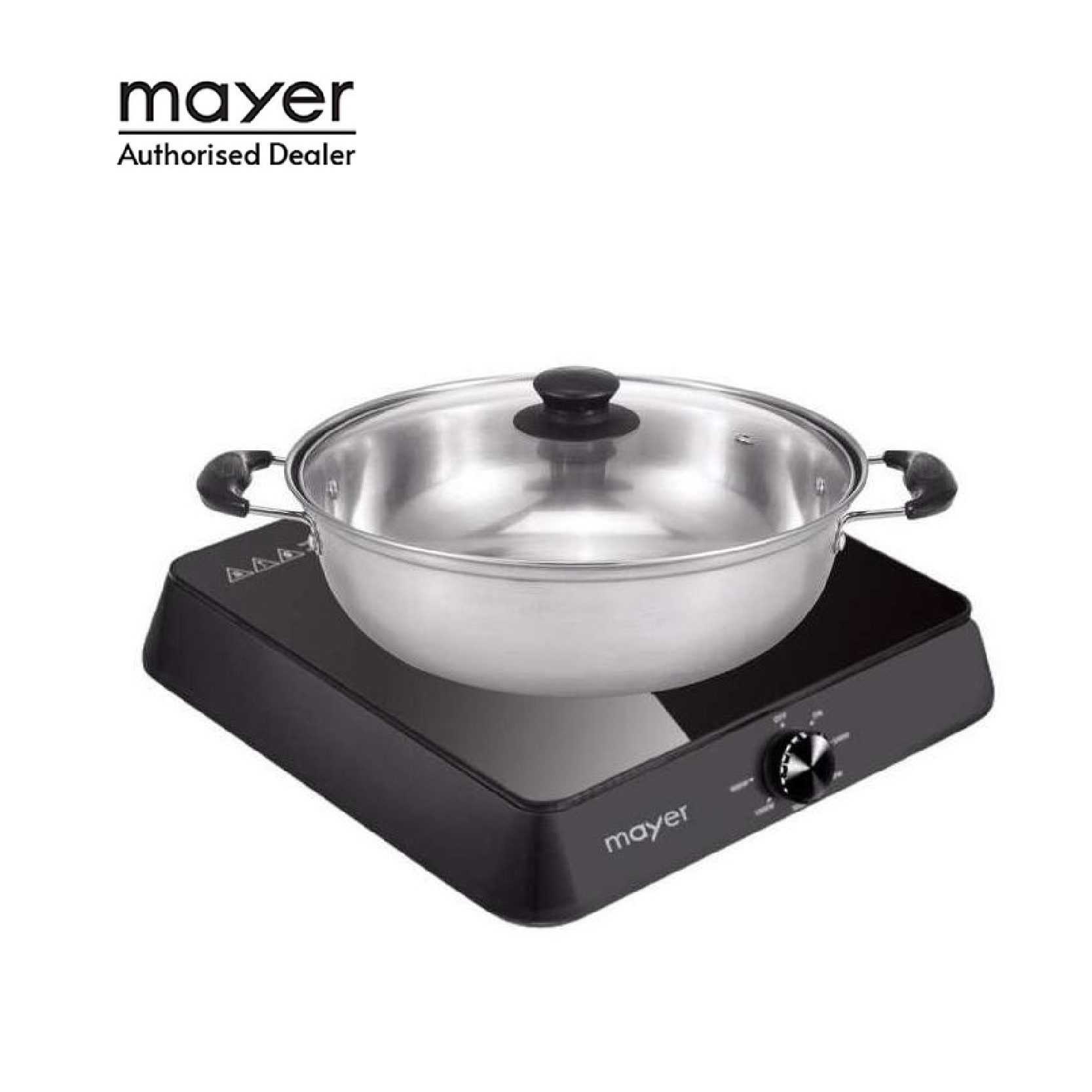 Mayer Induction Cooker with Stainless Steel Pot MMIC1619 (Black)