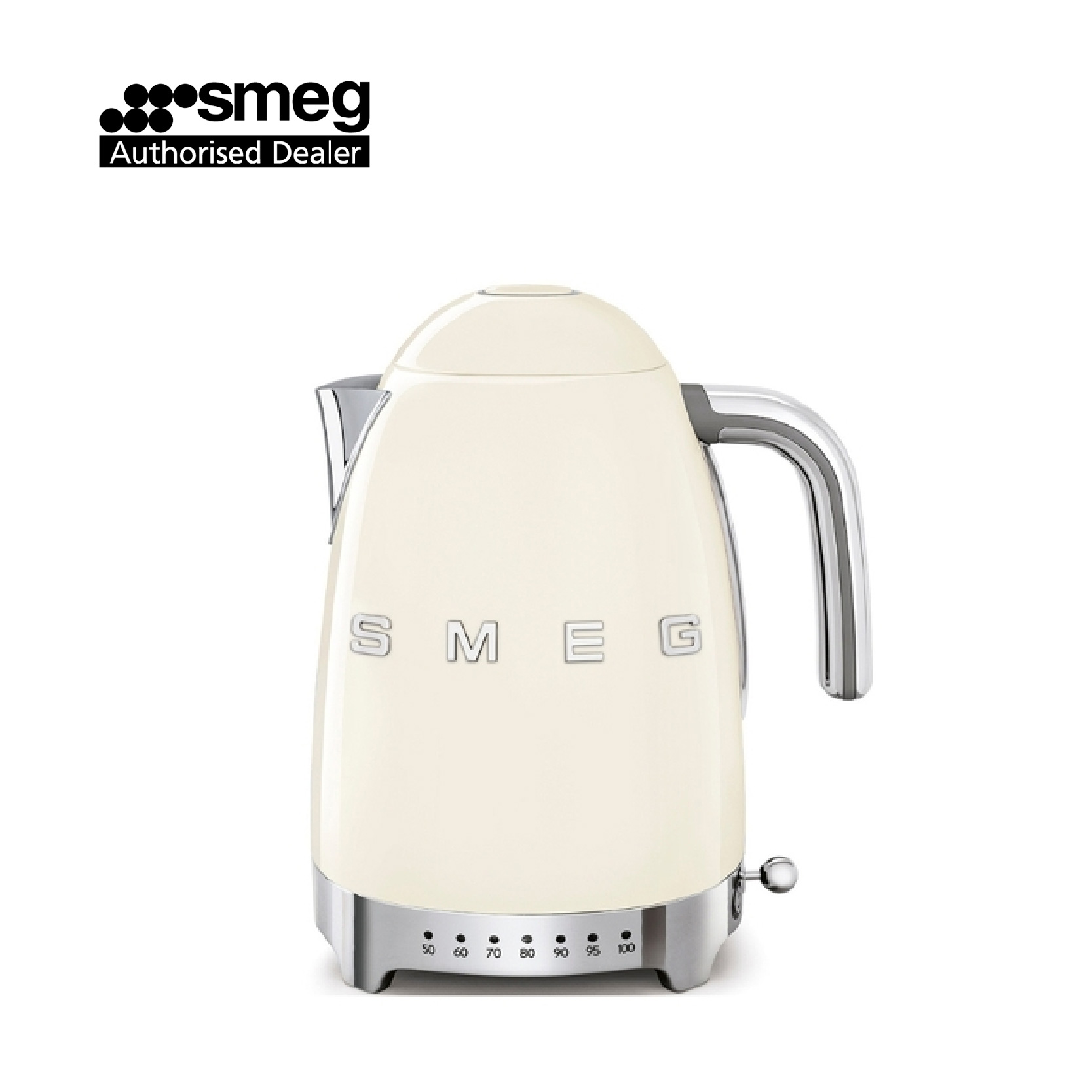 Smeg 1.7L Variable Temperature Kettle KLF04 (Cream)