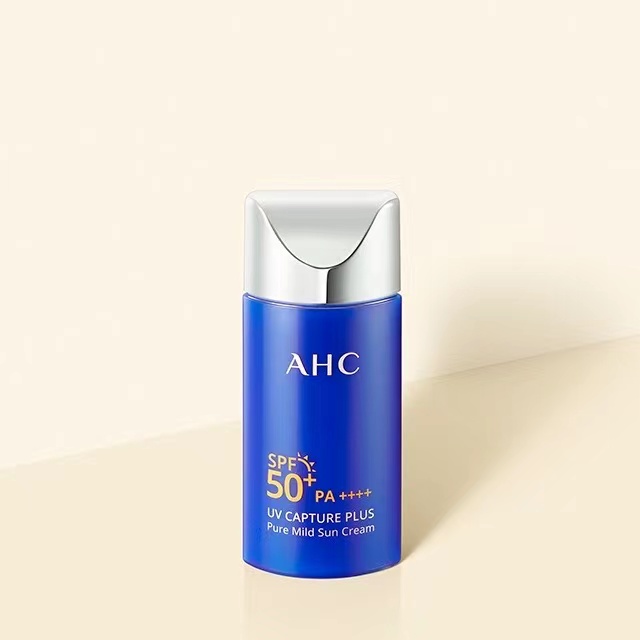 AHC Sun Block Sunscreen SPF + 50 PA +++ 50ml | UV Capture PLUS Pure Mild Sun Cream | Strong Sunscreen Effect